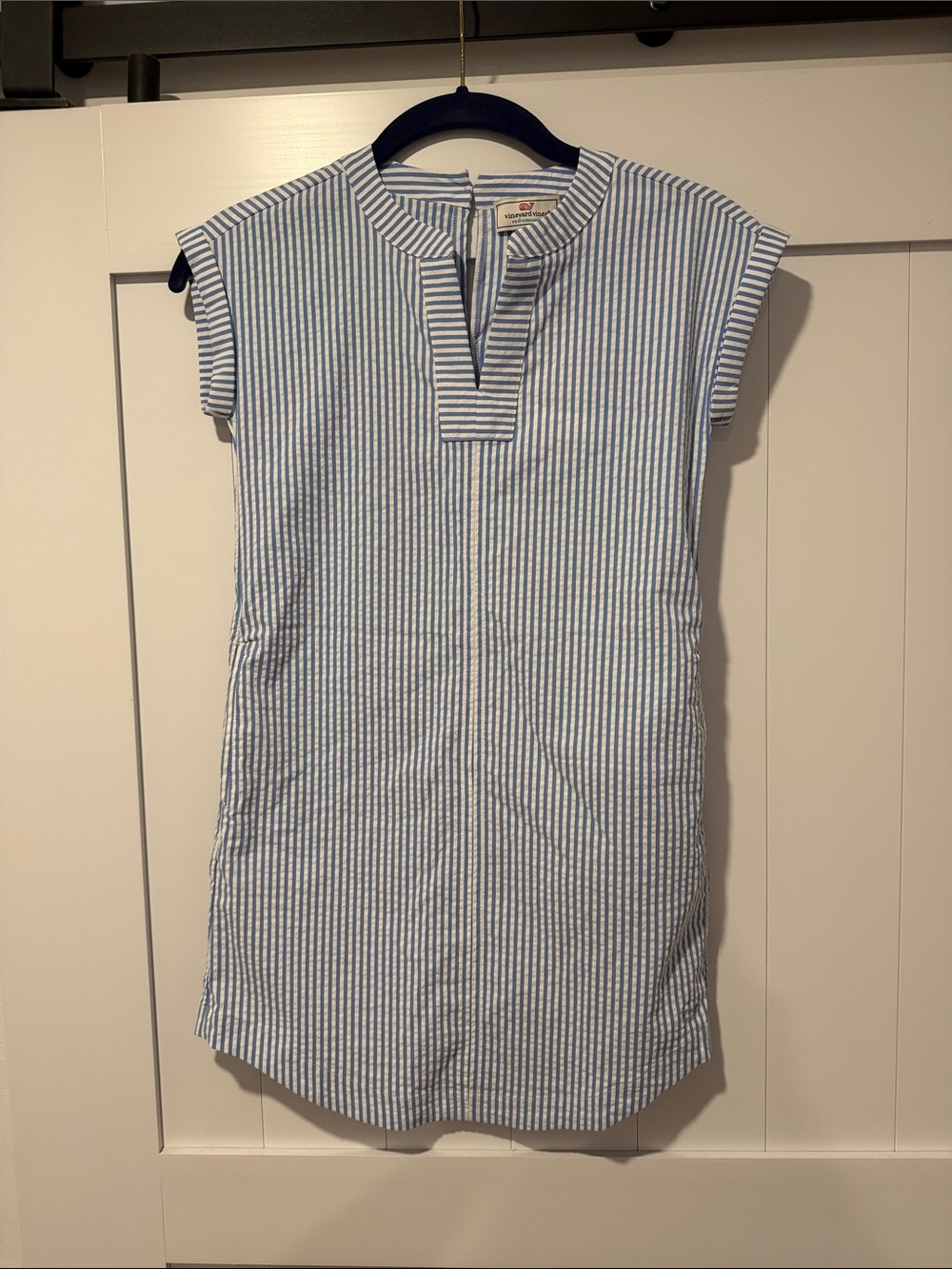 Vineyard Vines Blue & White Striped Sleeveless Tunic